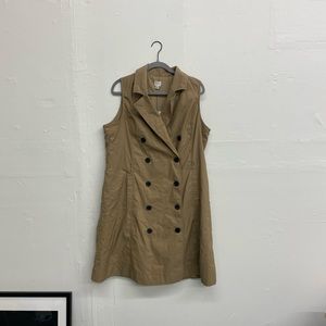 A New Day Trench Button Up Dress XXL